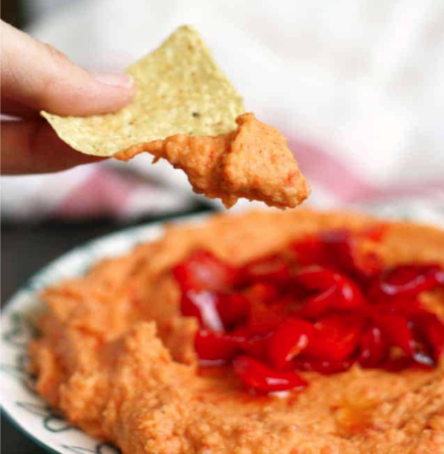 Red Pepper White Bean Dip - Revitalize Health and Wellness