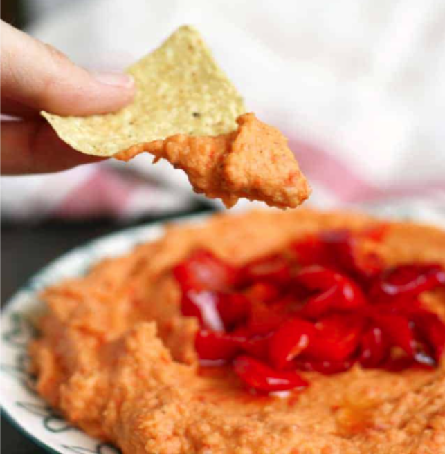 Red Pepper White Bean Dip Revitalize Health And Wellness